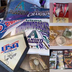 MaxSold Auction: This Charity/Fundraising online auction features Sports Collectibles, DVDs, New Jewelry, New Shower Bases, Office Supplies, Yard Tool and much more!