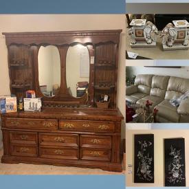 MaxSold Auction: This online auction features TV cabinet, dresser and mirror, kitchen cart, Lazy Susan, plant stands, figurines, Corelle dishes, brass lamps and decor, Britannica encyclopedia washer and dryer, lawnmower, tools and much more!