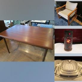MaxSold Auction: This online auction features furniture such as a vintage Karin Morbing lounge chair, bar stools and more, vintage Sunbeam mixer, BBQ set, Bodum serving tray, Seetusee glass serving tray, records, Cutco scissors, pewter items, Baribocraft bowl, crocks, casseroles, Caravelle MCM wall clock and much more!