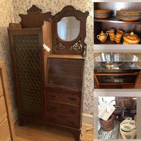 MaxSold Auction: This online auction features Young-Hinkle "Charter Oak" Dresser, Vintage storage bench, drop leaf table, China hutch, media cabinet, drafting table, wooden file cabinet, Artwork & prints, Jazz albums, Monogram Model Airplanes, shop vacuum, gardening supplies and much more!