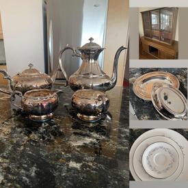 MaxSold Auction: This online auction features Crystal Glasses, Silver Plate Tea Set, Dining Room Furniture, Display Plates, Teacup/Saucer Sets, Upright Freezer, TV and much more!