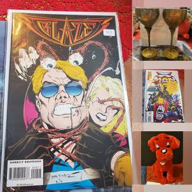 MaxSold Auction: This online auction features comic books such as Vintage Wolverine, pink panther comic, Richie rich, Walt Disney, Casper, Vintage Savage Sword Of Conan, Vintage pottery vase, Handbook of the United states coins, costume jewelry rings and much more!