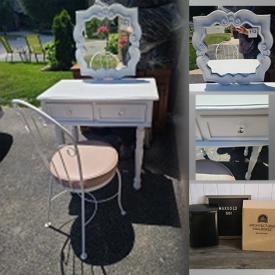 MaxSold Auction: This online auction features furniture, collectibles, Vanity desk with mirror, wall art, lamp, small appliance, architectural mailboxes,  coffee mug, saw blade, Thermal Laminator, Cuisinart, Antique singer sewing machine, CDs, DVDs, kid's dress costume, plants, tool kit and much more!