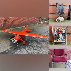 MaxSold Auction: This online auction features Vintage Gas Powered Airplane, RC Model Airplane Kit. Stamps, Comics, Sewing Machine, Indigenous Carvings, Vintage Magazines, Antique Children's Books, Vintage Large Die-Casts, Tubular Chrome Armchairs and much more!