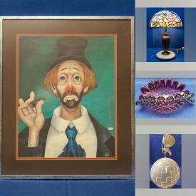 MaxSold Auction: This online auction features Stained Glass Window Pane, Snow Shoes, Vintage Wooden Toys, Tiffany Style Lamps, Vintage Brass Door Knockers, Art Glass, Natural Geodes, Depression Glass, Art Pottery, Antique Coins, Silver Jewelry, Jade Carved Sculptures and much more!