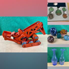 MaxSold Auction: This online auction features Vintage Japan Tin Toy, Vintage Japan Tin Toy, Album of Vintage Pokémon Cards, Vintage Montreal Canadiens Hockey Photo, Art Glass Vases, Vintage Cups and Saucers, Vintage Action Figure, Vintage Marvel Comics, Stephen King Books and much more!