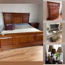 MaxSold Auction: This online auction features sofas, recliners, nightstands, dressers, wall art, lamps, mirrors, house decors, tools, bed frames, china sets, glassware, rugs, cleaning appliances and much more!
