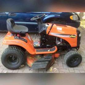 MaxSold Auction: This online auction features Ride On Mower, BBQ, Dining Table & Chairs, Electric Fireplace, Chainsaw, Edge Trimmer, Grinder, Leaf Blower, Dethatcher and much more!