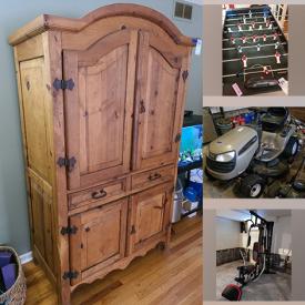 MaxSold Auction: This online auction features leather top coffee table, refrigerators, chest freezer, washer & dryer, pool table, portable air conditioner, Kayak, garden power tools, portable generator, air compressor, chain saw, power washer and much more!