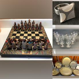 MaxSold Auction: This online auction features Sterling Silver Jewelry, Studio Pottery, Vintage Pyrex, Chess Sets, Crossover Lounge Dresses, Vintage Charm Bracelet, Silk Scarves, Yarn, Art Glass, Jewellery Making Beads and much more!