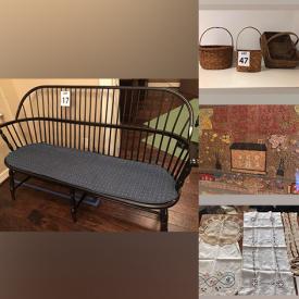 MaxSold Auction: This online auction features Antique Mahogany lowboy, Stickley Cherry Low Dresser and bed, pie safe, Antique wing chairs, Recliners, Antique mirrors, Vintage Schwinn exercise bike and much more!