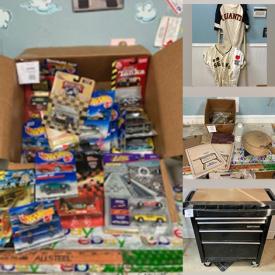 MaxSold Auction: This online auction features New HotWheels, Vintage Toys & Doll Clothes, Vintage Treenware, Vintage Books, Original Art, Window A/C Units, Costume Jewelry, Depression Glass, Antique Mantel, Amaco Enamel Kiln, Rolling Tool Chest, LPs, Power & Hand Tools and much more!