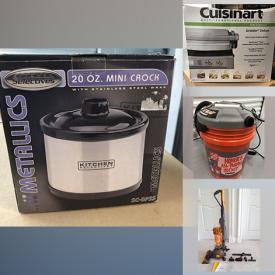 MaxSold Auction: This online auction features Small Kitchen Appliances, Bakeware, Mirrors, Wet/Dry Vac, Grappling Dummy, TVs and much more!