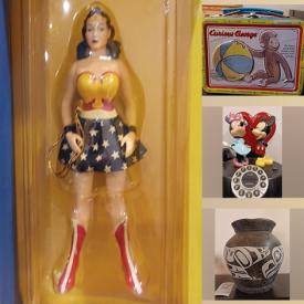 MaxSold Auction: This online auction features TV, Art Glass, Cookie Jar, Pet Products, Wonder Woman Collectible, Collectors Spoons, NIB Barbies, Tin Lunch Boxes, Elvis Presley Memorabilia, Royal Doulton Figurines, Hummel Figurines, Miniature Tea Sets, Elephant Plant Stand, Collector Plates, Stained Glass Lamp, Music Boxes, Toby Mugs and much more!