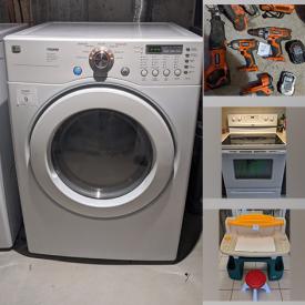 MaxSold Auction: This online auction features Refrigerator, Electric Stove, Washer, Dryer, Toddler Toys, Walt Disney Mirror, Baby Monitor, New Board Games, Sports Trading Cards, Printer, Toddler Bed, Collector Plates, Power & Yard Tools, Tire, Chest Freezer, Utility Trailer and much more!