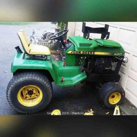 MaxSold Auction: This online auction features 2001 Acura 3.2TL, John Deere 420 Tractor with 60" Mower deck, Ford LGT Tractor with mower deck, snowblower, and Sears Rototiller, MTD Lawn Tractor, Troy-Bilt Wood Chipper and Leaves Vacuum, John Deere Leave Collector and much more!