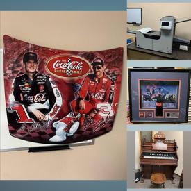 MaxSold Auction: This online auction features Refrigerator, Brochure Stuffer & Envelope Sealer, Corner Office Desks, Coc-Cola Collectibles, Boardroom Table, Vintage Pump Organ, Upright Piano, Golf Clubs and much more!