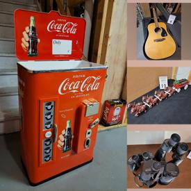 MaxSold Auction: This online auction features Coca-Cola Collectibles, Acoustic Guitars, Vintage Model Kits, Binoculars, Video Game Systems & Games, Vintage Toys, Board Games, Sports Cards, Clown Collection, Coins, Vintage Cameras, LPs, Marin Chiclana Dolls and much more!