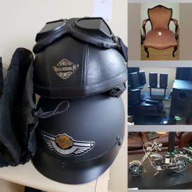 MaxSold Auction: This online auction features a La-Z-yBoy Massage recliner, Bear cub coffee table, secretary desk, Futon, Men’s rings, air conditioner, motorcycle tail bag, Xbox console and games, tools, drill and much more!