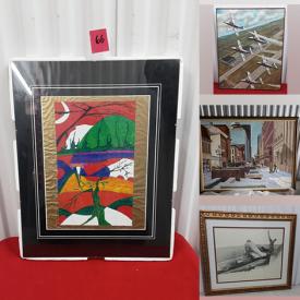 MaxSold Auction: This online auction features Antique Framed Embroidery Square, De Larue Lithographs, Abstract Paintings, John Freda Art, Antique Book, Silk Hanging, Raw Soapstones, Sculpting Tools, Robert Dyson Oil Painting, Barbetta Sculpture, Stanley Lewis Stone Cut, Susan Roth Sculptures. Kilns, and much more!