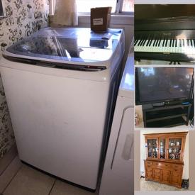 MaxSold Auction: This online auction features a Howard baby grand piano, appliances such as Samsung washing machine and Whirlpool fridge, furniture such as dressers, floor safe, bookcases, china cabinet, dining table and chairs, ceramics such as Ansley, Hammersley, Royal Chelsea, Limoges, and Royal Vale, electronics such as Samsung TV, home décor such as Urgos grandfather clock, mirrors, and area rugs, musical equipment such as mandolin, ukulele, electrical guitar, and acoustic guitar and much more!