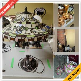 MaxSold Auction: This online auction features a curio cabinet, coffee table, stereo cabinet, wine rack, tea set, Royal Doulton figurines, lanterns and lamps, light fixtures, stained glass tools, gardening tools and much more!