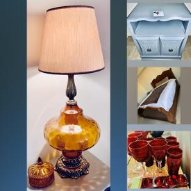MaxSold Auction: This online auction features Dresser & Mirror, Lamp & glass container, Nightstand, glassware, Bed king-size, Chair modern shape, Visors and Hats and much more!