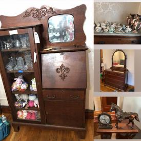 MaxSold Auction: This online auction features Noritake pieces, pig collection, baseball cards, coin books, table lamps, China cabinets, dressers, office desk, recliner, hope chest, closet organizer, cleaning supplies, camping gears and much more!