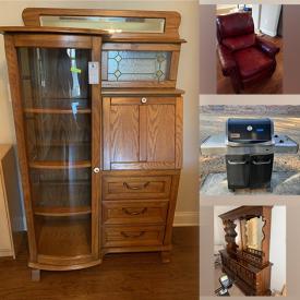 MaxSold Auction: This online auction features a shaving stand, dresser and mirror, chairlift, wardrobe, wicker trunk, golf ball display, a vacuum sealer, projector screen, meat slicer electric carver, humidifier, heater, wheelchairs and walker and much more!