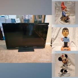 MaxSold Auction: This online auction features Goebel Co-Boy Gnomes, Disney Figurines, New Star Trek Action Figures & Collectibles, Curio Cabinet, Collector Plates, Snow White Collectibles, X-Files Collectibles, Comics, New McDonald's Snow White Toys, Bossons, Goebel Hummels, Precious Moments, Room Divider, Disney Lithographs, TV, Red Skelton Plates and much more!