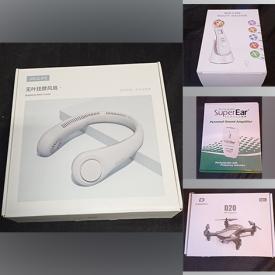 MaxSold Auction: This auction features: Ring Light, D20 HD Camera Drone, Fitness Tracker Lot, Haili Care Heating Pad, Pet Grooming Kit, Projection Lamp, Smart LED Ceiling Light, Cordless Stick Vacuum and much more.