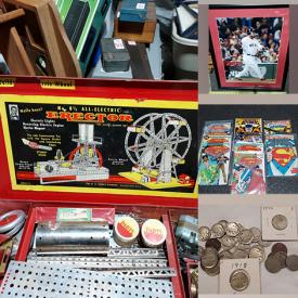 MaxSold Auction: This online auction features Radio Flyer Wagon, Vintage Tools, Vintage Erector Set, Air Hockey Table, Sports Memorabilia, Comics, Hunting Gear, Coins and much more!