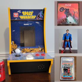 MaxSold Auction: This online auction features Nintendo Wii U Console, Xbox 360 Halo Controller, Superman Sign And Comic Lot, Giant 29" Superman, Tim Horton's Canada Hockey Puck Coasters, Hockey Cards, 100 Packs Of Non-Sports Cards and much more!