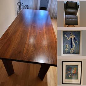 MaxSold Auction: This online auction features Zoya Ivnitskaya Painting, Framed Roger Herman Posters, Leather Chairs, Aaron Kraten Drawing, Exercise Equipment, TV, Floor Lamps, Wine Racks and much more!