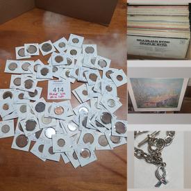 MaxSold Auction: This online auction features Collector Plates, Office Supplies, Vinyl Records, Sports Equipment, Sports & Non-Sports Cards, Watches, Coins, Vintage Collector Spoons, Soapstone Carvings, Board Games, Legos, Craft Supplies, Watches, Star Wars Collectibles, Studio Pottery, Printer and much more!