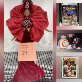 MaxSold Auction: This online auction features Power Rangers Collectibles, Sports Trading Cards, Star Wars Collectibles, Binoculars, Comics, Mini Fridge, New Hot Wheels, Porcelain Face Masks, Watches, Hello Kitty Collectibles, Toys, Collectible Thimbles and much more!