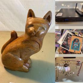 MaxSold Auction: This online auction features Jewelry, Rolling Toolboxes, TV, Exercise Equipment, Mini-Fridge, Sports Trading Cards, Toys, Games, Laptops, Cameras, Star Wars Collectibles, Hand Tools, Small Kitchen Appliances, Yarn, Sports Equipment, Men's Clothing and much more!