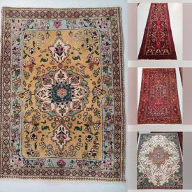 MaxSold Auction: This online auction features Hand-Knotted Wool Persian Rugs from Kashan, Mashhad, Tabriz, Zanjan, Ardebil, Turkman and much more!