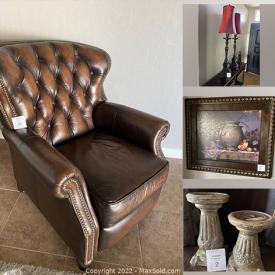 MaxSold Auction: This online auction features Pool Table, Leather Recliner, Candle Holders, Picture Easels, Decorative Storage Boxes, Table Lamps, Mirror, Framed Wall Art, Dressers, Pub Table & Chairs and much more!