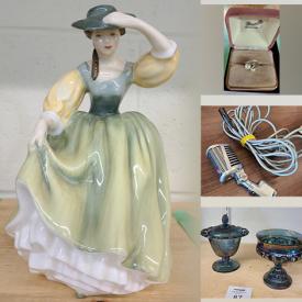 MaxSold Auction: This online auction features Royal Doulton, Pyrex, vintage Barbie, Hummel, framed wall art, drum set, vintage Fisher Price, Hot Wheels, collector coins, sports trading cards, sewing machines, digital cameras and much more!