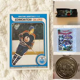 MaxSold Auction: This online auction features collectible sports cards, comic books, Canadian silver dollar coins, video games, figurine statues, toys, vintage trinket boxes, Nintendo DS games, collectible Spiderman figurines, hockey team jerseys, magazines and much more!