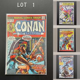 MaxSold Auction: This online auction features comics such as Conan the Barbarian, X-Men, Spider-Man, Superman, Batman, Avengers, and much more!