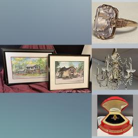 MaxSold Auction: This online auction features Gold Jewelry, Coalport Porcelain Figurine, Coins, Watch, Gary Peter Slipper Ink Drawings, Patio Furniture, Teacup/Saucer Sets, Sterling Silver Jewelry, Vintage Costume Jewelry, Area Rug, Art Glass, Vintage Fur Coats and much more!