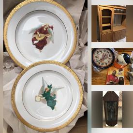 MaxSold Auction: This online auction features an Amish Solid oak table, Entertainment center, Country Two-tone TV Armoire, chandelier, corning ware, Miao Chinese Silver Dragon Artwork, SUV gear and much more!