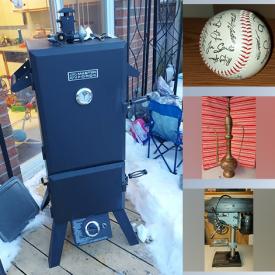 MaxSold Auction: This online auction features Vintage Toys, Commemorative Coin, Power & Hand Tools, Coins, RCAF Vintage Buttons, Musical Keyboard, Master Forge Smoker, Hardware, Bike, LPs, Sports Collectibles, and much more!