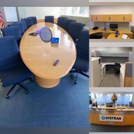 MaxSold Auction: This online auction features Office U Shaped Cubicles, Office Suites, Conference Room Table & Chairs, Lobby Chairs, Reception Desk, File Cabinets and much more!