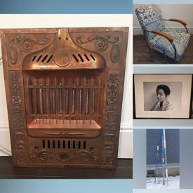 MaxSold Auction: This online auction features Antique China Cabinet, Vintage Chaise Longue, Victorian Rocking Chair, Art Glass, Art Pottery, Bar & Stemware, Antique Electric Fireplace, Vintage Cedar Chest, Jewelry, Art Supplies, Carnival Glass and much more!