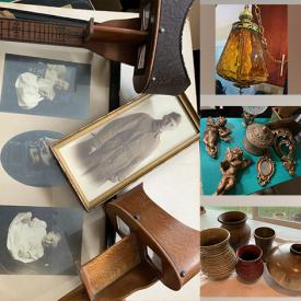 MaxSold Auction: This online auction features silverplate, Limoges, vintage hanging lamps, vintage crystalware, home decor, pottery, glassware, Lego, vintage tools, wall art, record albums and much more!