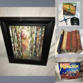 MaxSold Auction: This online auction features Coins, Video Game Systems, Collector Plates, Porcelain Dolls, Puzzles, NIB Servingware, Board Games, NIB Small Kitchen Appliances, Binoculars, Vintage Books, Wooden Sculptures, Toys, and much more!