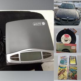 MaxSold Auction: This online auction features BMW 328i, Workout Gear, Bassano Ceramic Lamp, leather Jackets, Youth Outerwear, Treadmill, Fireplace, Air Compressor, Antique Books, 78 Records, LPs, TV, Fireplace Mantels, and much  more!